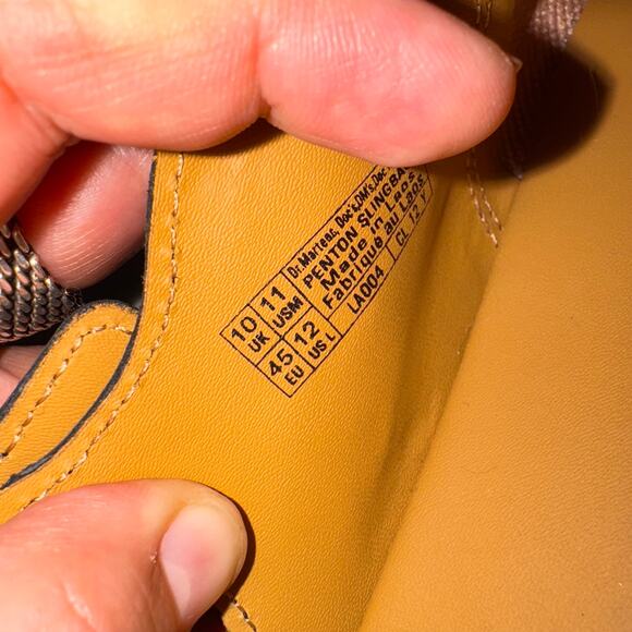 New Dr. Martens Penton Westminster Slingback Mules Black Leather Sz 12 - Picture 5 of 10